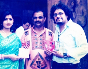With Bikram and his wife